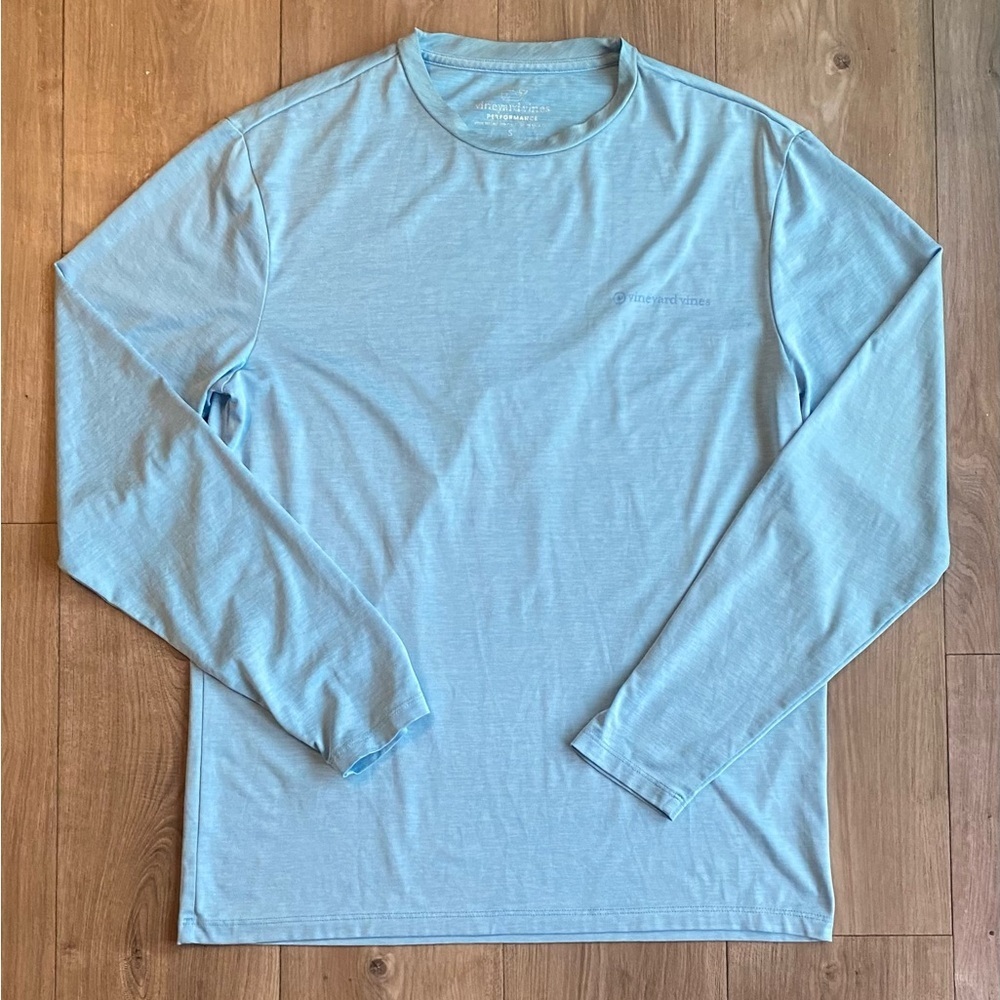 Vineyard Vines Long Sleeve Blue Performace Tee